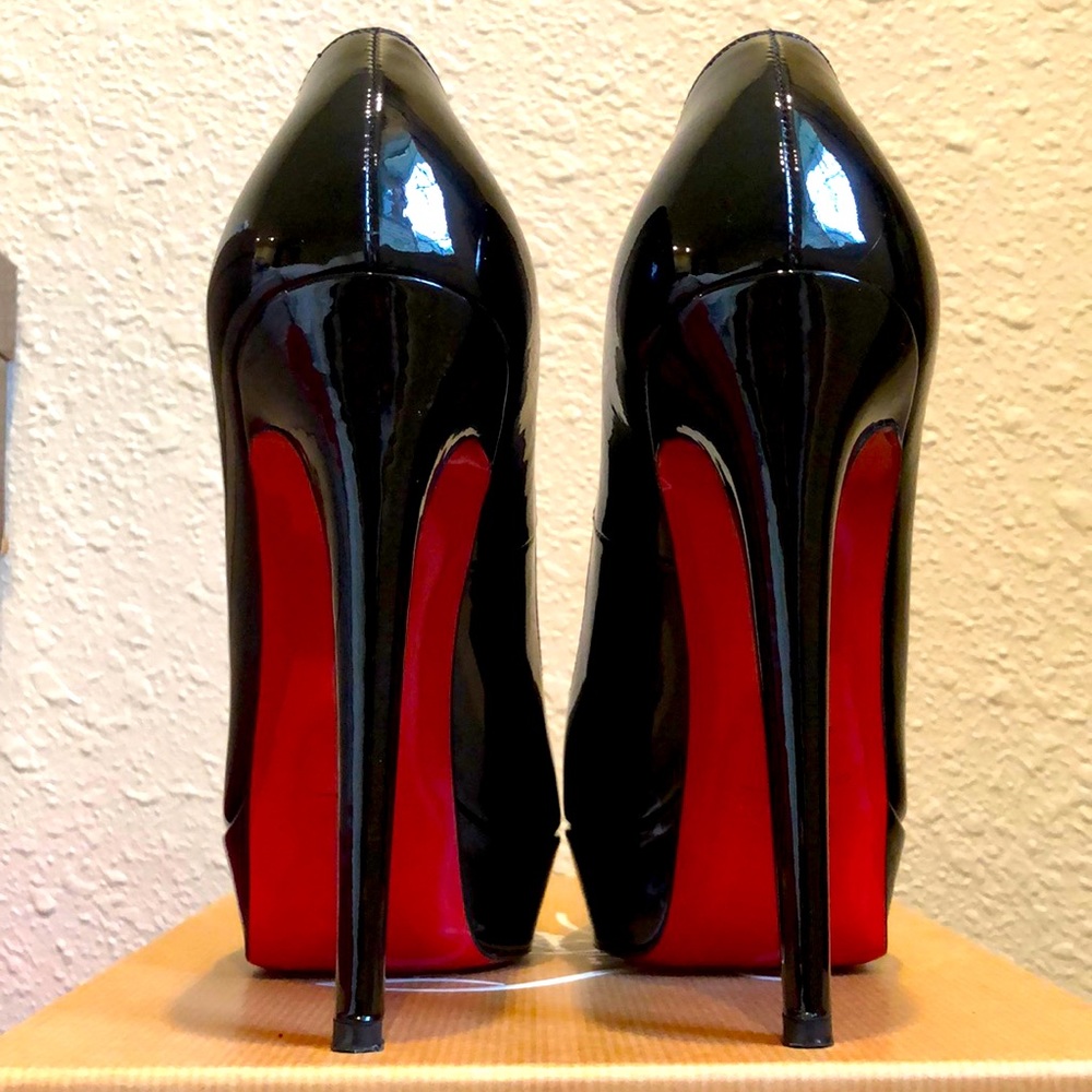 Christian Louboutin Bianca 140 Almond-toe Platform Pumps Heels Size 38